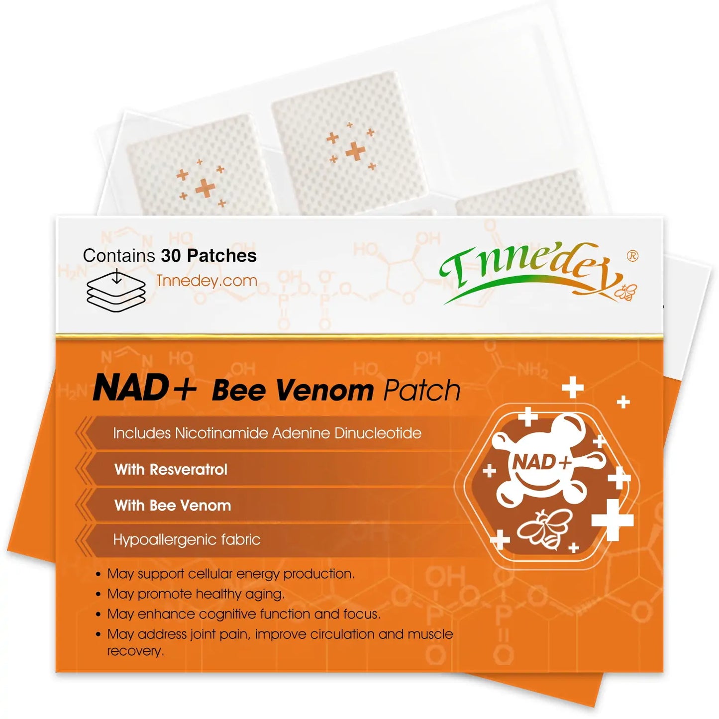 【Official Authorized Store】Tnnedey® 💎NAD+ Bee Venom Patch – Ultimate Skin Rejuvenation & Energy Boost(Last Day Discount:75%)