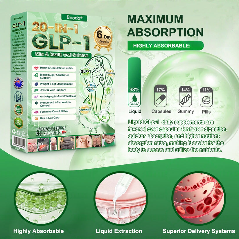 New Arrival 💧| 𝐁𝐧𝐨𝐝𝐨® 𝗚𝗟𝗣-𝟭 𝟐𝟎-𝐢𝐧-𝟏 𝐒𝐥𝐢𝐦& 𝑯𝒆𝒂𝒍𝒕𝒉𝐲 𝑶𝒓𝒂𝒍 𝑺𝒐𝒍𝒖𝒕𝒊𝒐𝒏 𝑂𝑛𝑐𝑒 𝑎 𝑑𝑎𝑦, 𝑣𝑖𝑠𝑖𝑏𝑙𝑒 𝑟𝑒𝑠𝑢𝑙𝑡𝑠 𝑖𝑛 7 𝑑𝑎𝑦𝑠  ✅ 𝗦𝘂𝗽𝗽𝗼𝗿𝘁𝘀 𝗼𝗯𝗲𝘀𝗶𝘁𝘆, 𝗰𝗮𝗿𝗱𝗶𝗼𝘃𝗮𝘀𝗰𝘂𝗹𝗮𝗿 𝗵𝗲𝗮𝗹𝘁𝗵, 𝗱𝗶𝗮𝗯𝗲𝘁𝗲𝘀, 𝘀𝗹𝗲𝗲𝗽 𝗮𝗽𝗻𝗲𝗮, 𝗴𝘂𝘁 𝗵𝗲𝗮𝗹𝘁𝗵, 𝗷𝗼𝗶𝗻𝘁 𝗶𝘀𝘀𝘂𝗲𝘀, 𝐰𝐡𝐢𝐥𝐞 𝐚𝐥𝐬𝐨 𝐟𝐢𝐫𝐦𝐢𝐧𝐠 𝐭𝐡𝐞 𝐬𝐤𝐢𝐧 𝐚𝐧𝐝 𝐛𝐨𝐨𝐬𝐭𝐢𝐧𝐠 𝐞𝐧𝐞𝐫𝐠𝐲.